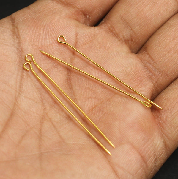 1 Inch Metal Head Pins Golden – beadsnfashion