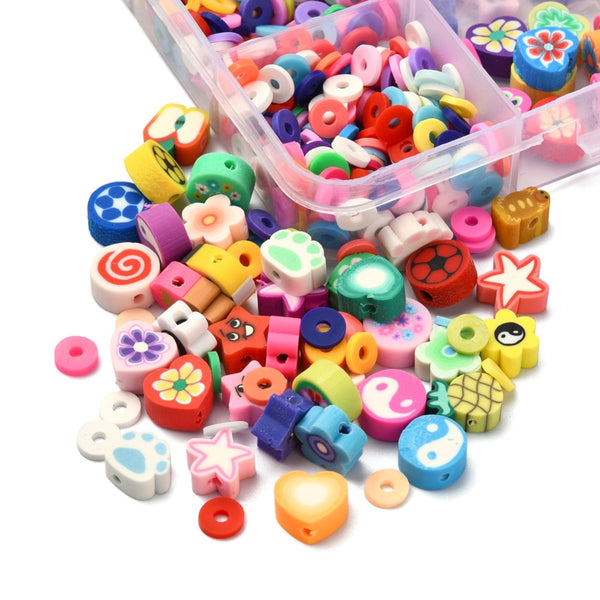 200 Mixed Polymer Fimo Clay Flower Spacer Polymer Clay Beads For Jewelry  Making 10x5mm From Luckily8888, $13.48