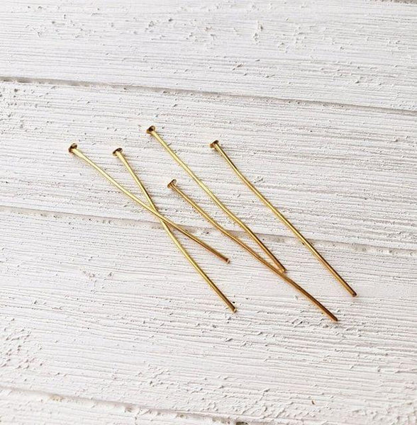 1 Inch Metal Head Pins Golden – beadsnfashion