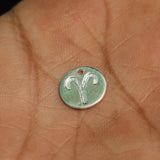 92.5 Sterling Silver ARIES Charm 12mm