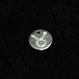 92.5 Sterling Silver TAURUS Charm 12mm