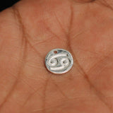 92.5 Sterling Silver CANCER Charm 12mm