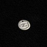 92.5 Sterling Silver CANCER Charm 12mm