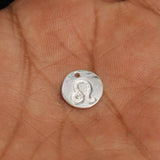 92.5 Sterling Silver LEO Charm 12mm