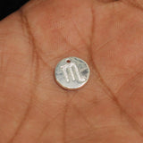 92.5 Sterling Silver SCORPIO Charm 12mm