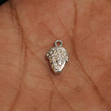 92.5 Sterling Silver King Face Charm 13x9mm