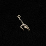 92.5 Sterling Silver Gymnast Charm 19x6mm