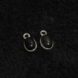 92.5 Sterling Silver Oval Charm 7x9mm