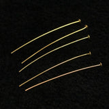 Sterling Silver 40mm Headpin with Flat Head