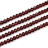 4mm Faceted Crystal Rondelle Beads