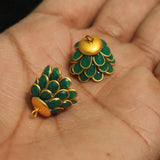 2 Pairs Pacchi Jhumka  14x17 mm