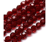 12 mm Crystal Faceted Round Beads