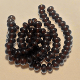 Glass RONDELLE Beads Topaz 15x10mm, 42 pcs