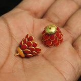 2 Pairs Pacchi Jhumka  14x17 mm