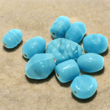 95+ Plain Beads Turquoise 10-18mm