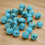 140+ Mosaic Round Beads Turquoise