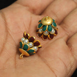 2 Pairs Pacchi Jhumka  14x17 mm