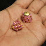 2 Pairs Pacchi Jhumka  14x17 mm