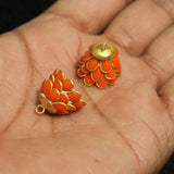 2 Pairs Pacchi Jhumka  14x17 mm