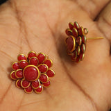 2 Pairs 20X20mm Double Layer PACCHI EARRING