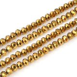 195+ Pcs, 2mm Crystal Rondelle Faceted Beads 1String