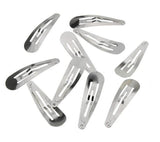 Silver Tik Tac Hair Clips