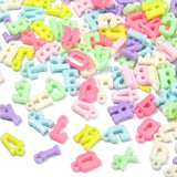 10mm Multicolor Alphabet Letter Acrylic Beads