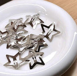 2.25 Inch Sliver Star Hairclips