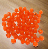 100 Gm Acrylic Crystal Faceted Rondelle Beads 6x5 mm