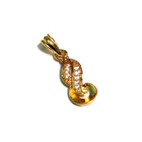 1 Pc, 20x8mm AD Charms Golden