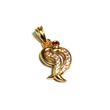 1 Pc, 20x10mm AD Charms Golden