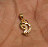 1 Pc, 20x10mm AD Charms Golden