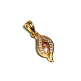 1 Pc, 20x8mm AD Charms Golden