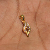 1 Pc, 20x8mm AD Charms Golden