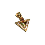 1 Pc, 17x15mm AD Charms Golden