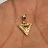 1 Pc, 17x15mm AD Charms Golden