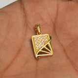 1 Pc, 18x12mm AD Charms Golden