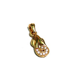 1 Pc, 18x8mm AD Charms Golden