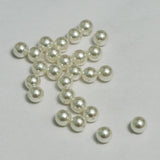 1 String, Acrylic Japanese Pearls Beads White