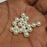 1 String, Acrylic Japanese Pearls Beads White