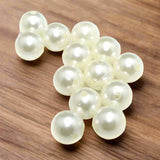 Acrylic Pearl Beads Off White