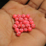 6mm Acrylic Dotted Beads