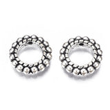 10 Pcs, 14.5x3.5mm, Alloy Ring Spacer Beads Antique Silver