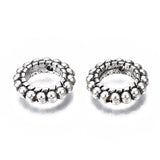 10 Pcs, 14.5x3.5mm, Alloy Ring Spacer Beads Antique Silver