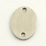 1 Pc, 24x17x1mm, 201 Stainless Steel Oval Links Connectors Stamp Tag