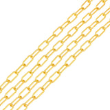 14x6x1.4mm, Paperclip Chains Cable Chains Golden