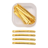 36Pcs, 33x3x1mm, Bar Links Connectors Golden