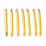 36Pcs, 33x3x1mm, Bar Links Connectors Golden