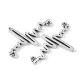 35x22x2mm, Alloy Heartbeat Pendants Antique Silver