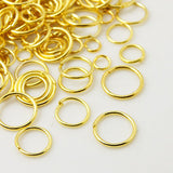 Brass Jump Rings Kits, 4mm to 10mm Jump Ring Mixed, Open Jump Rings, Golden